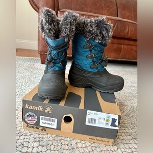 Kamik Kids Powdery Winter Waterproof Boot Sz13